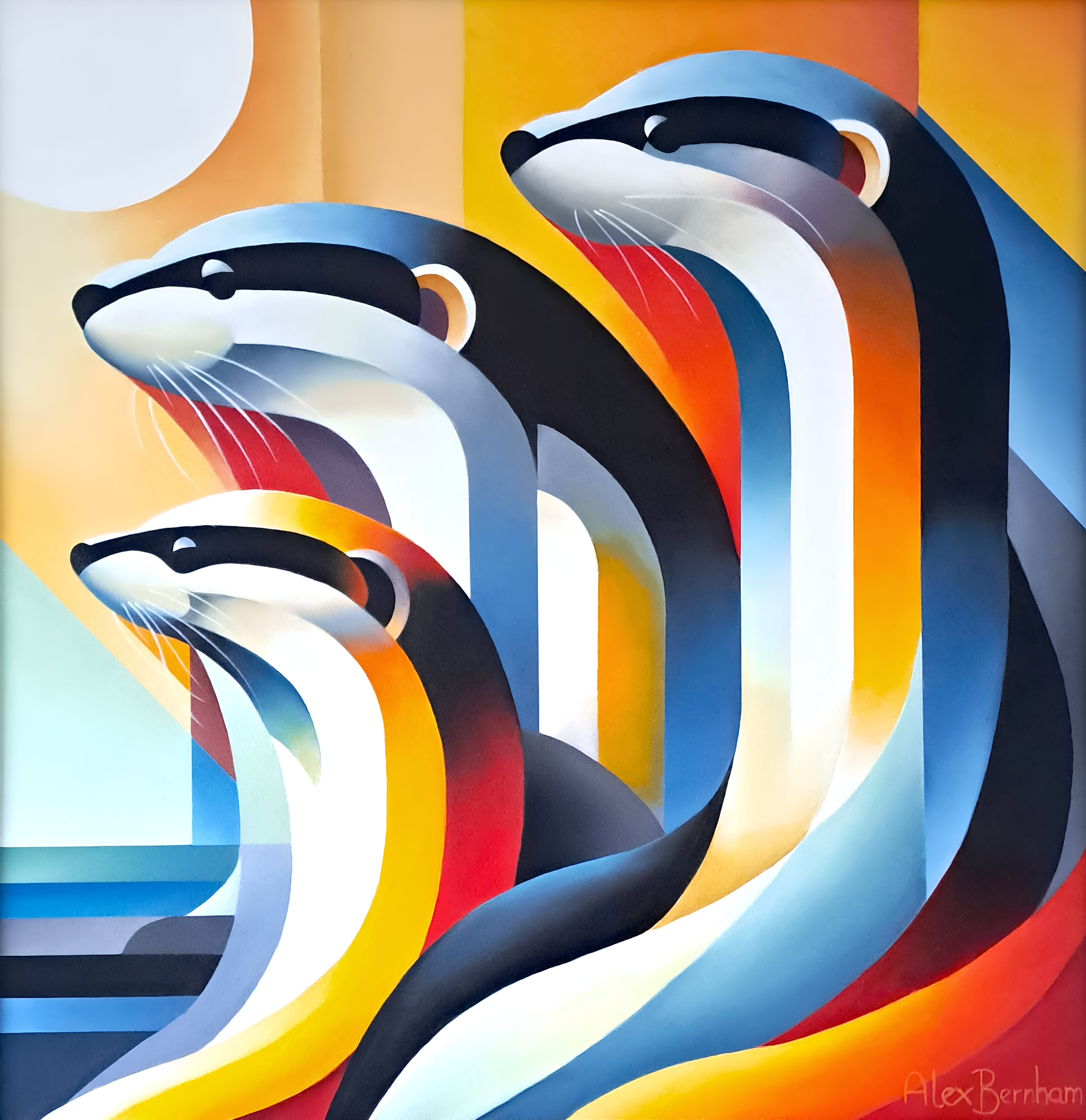 Otters Disguised as Badgers by Alex Bernham
